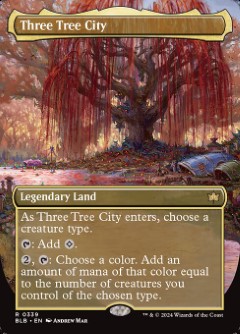 Three Tree City Autumn Bloomburrow Seasonal Art